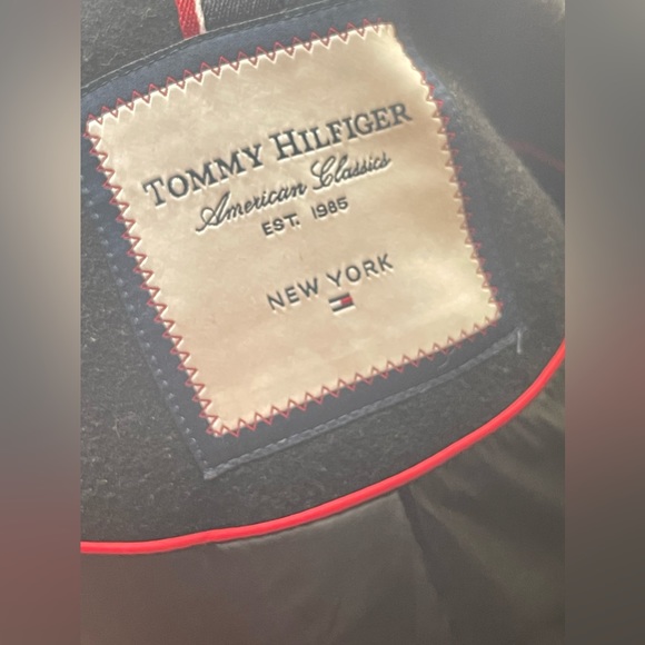 Tommy Hilfiger Wool Blend Hooded Toggle Coat Size XL - Picture 9 of 12